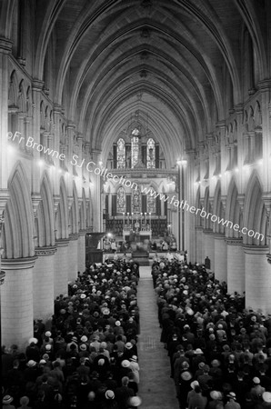 INTERIOR OF ST.JOHN'S DURING PONTIFICAL HIGH MASS,CORAM CARDINAL - DR MASTYN ABP CARDIFF - CELEBRANT